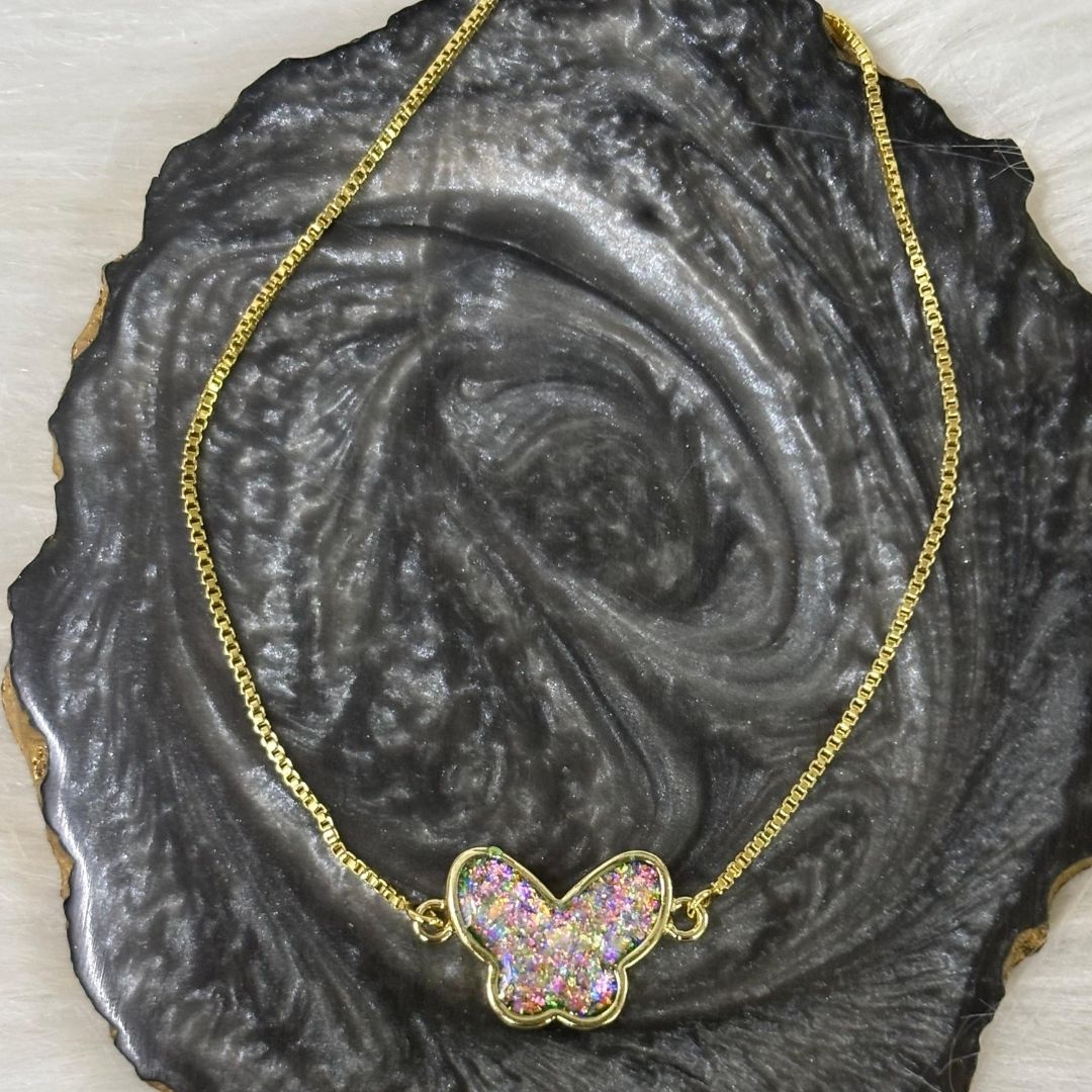 Gold-Plated Butterfly Bracelet