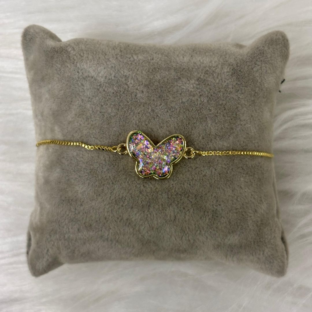 Gold-Plated Butterfly Bracelet