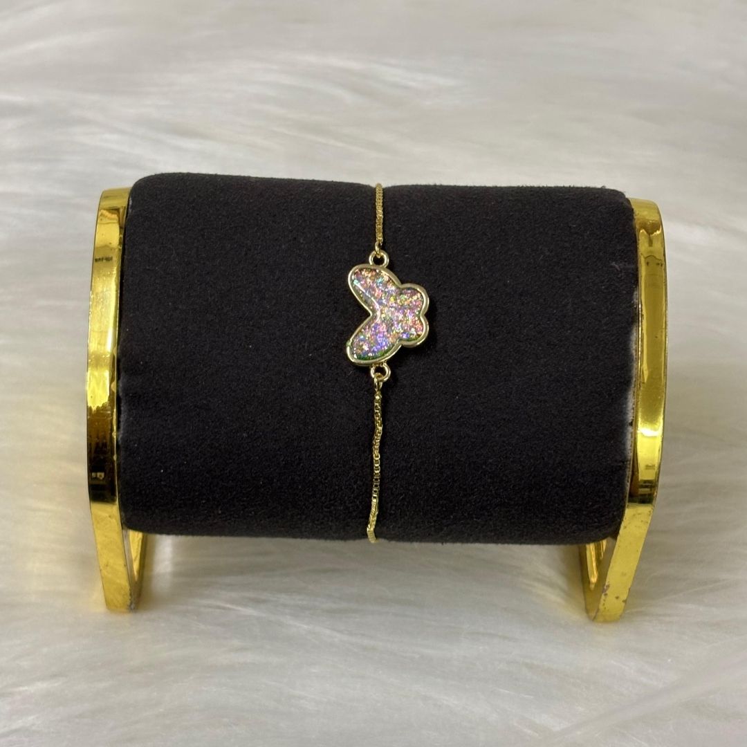 Gold-Plated Butterfly Bracelet