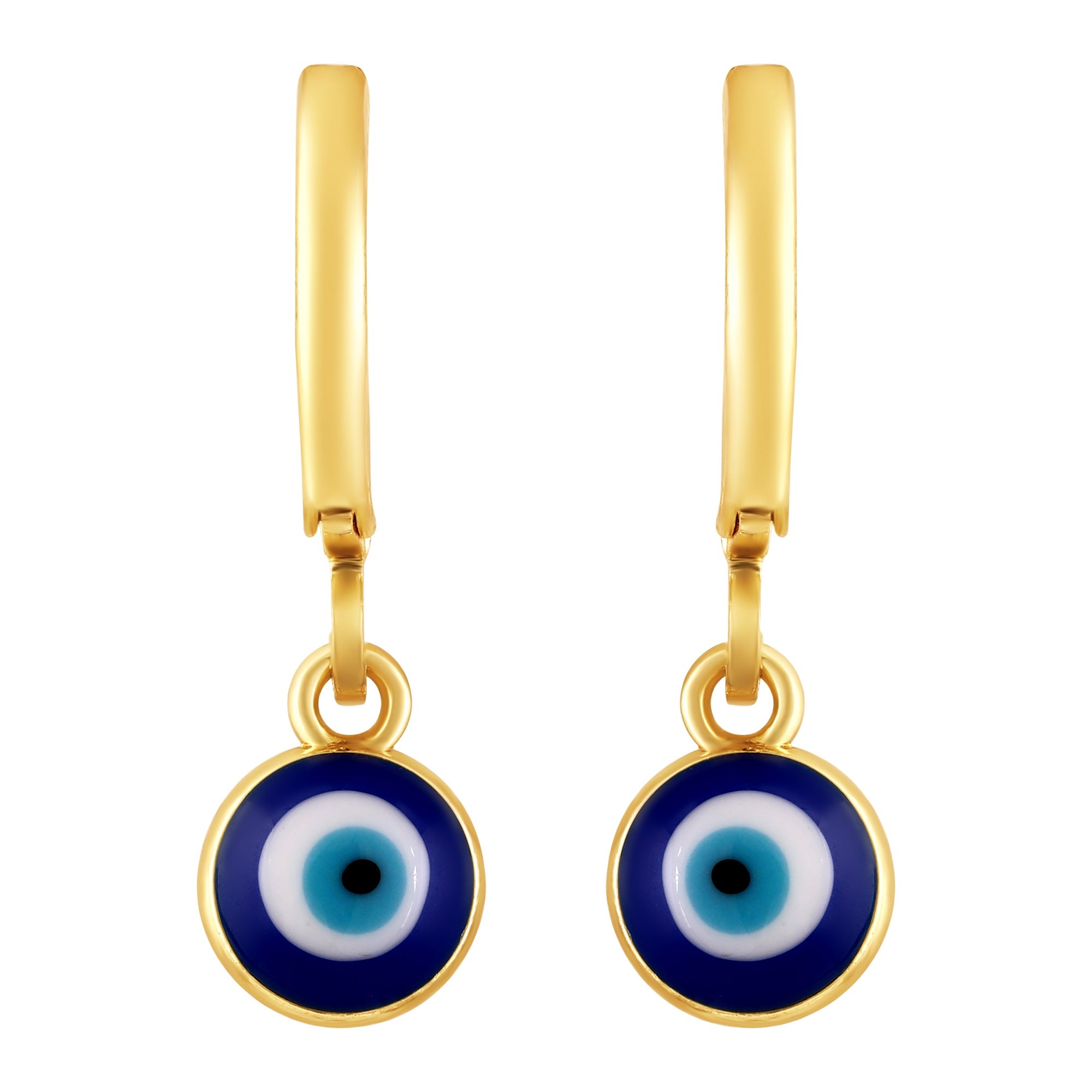 Bdiva Handmade 18K Gold-Plated Evil Eye Earrings