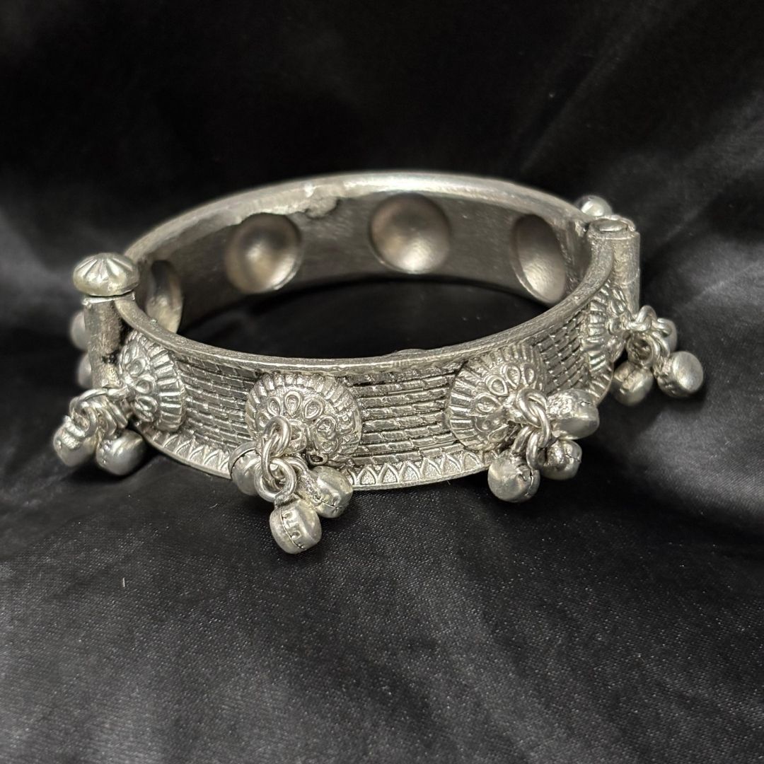 Oxidized Bangle – Ghungroo Elegance