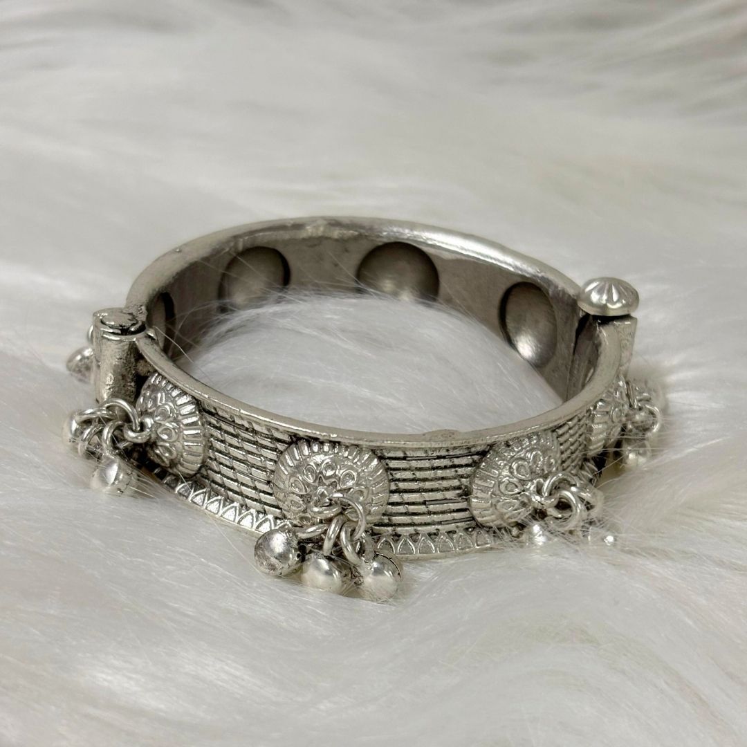 Oxidized Bangle – Ghungroo Elegance