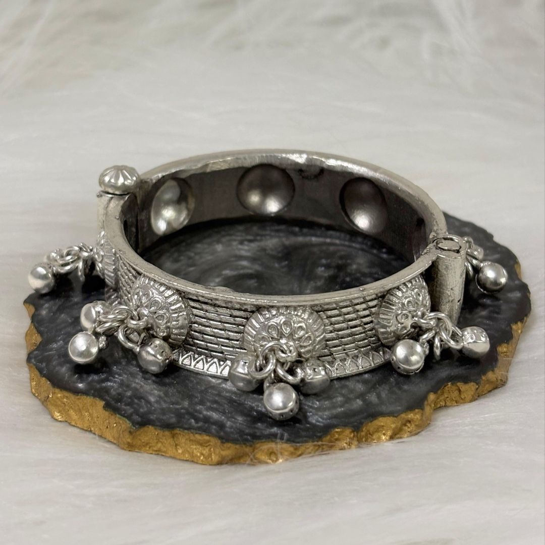 Oxidized Bangle – Ghungroo Elegance