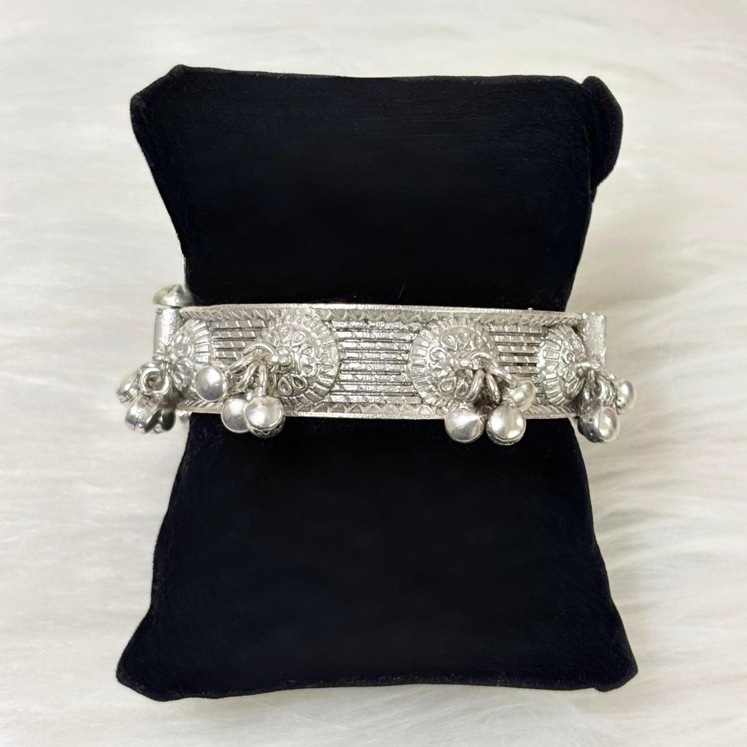 Oxidized Bangle – Ghungroo Elegance