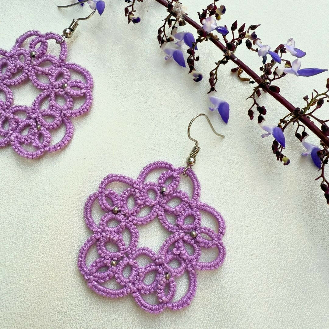 Lavender Bloom Earrings