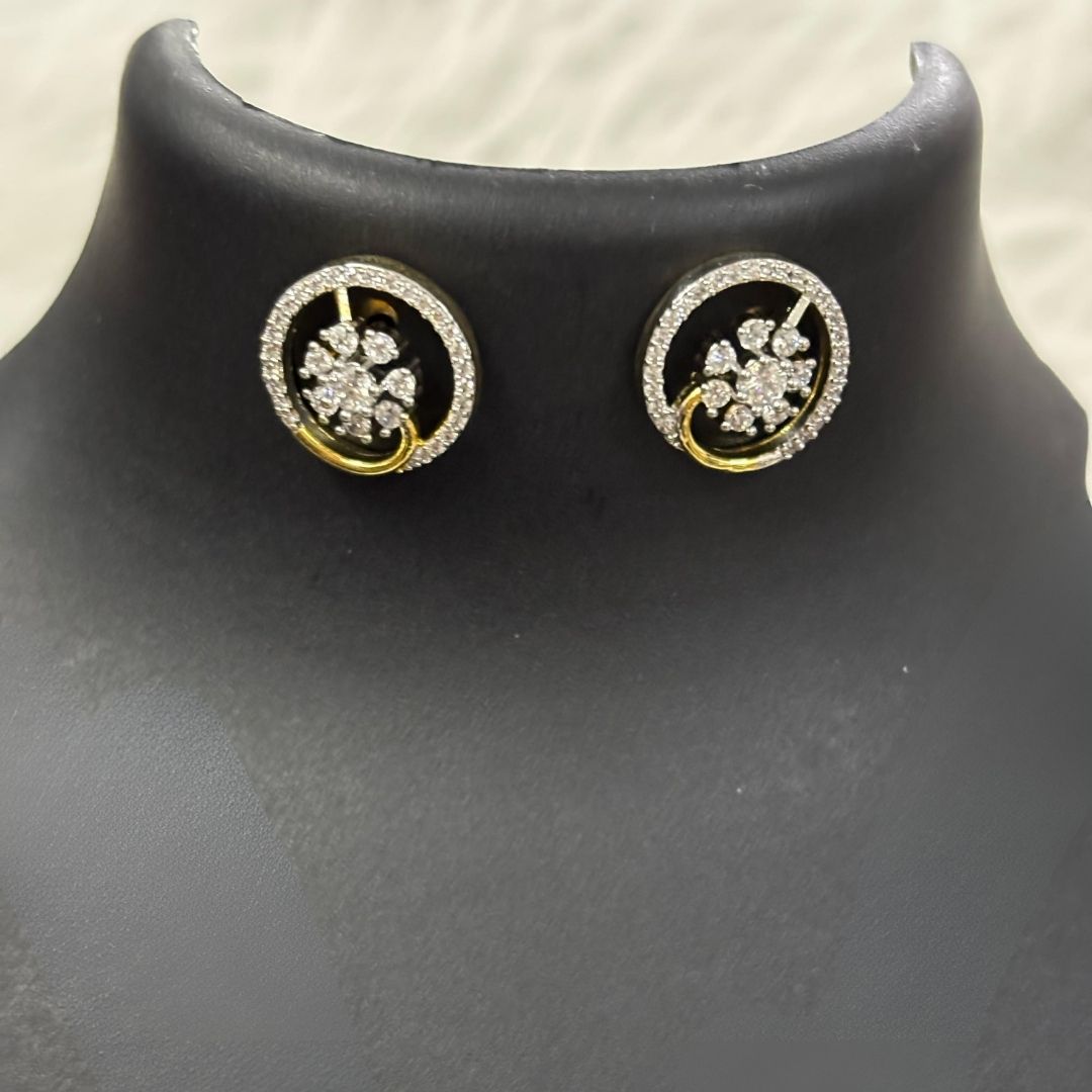 Gold Plated Cubic Zirconia Pendant Set