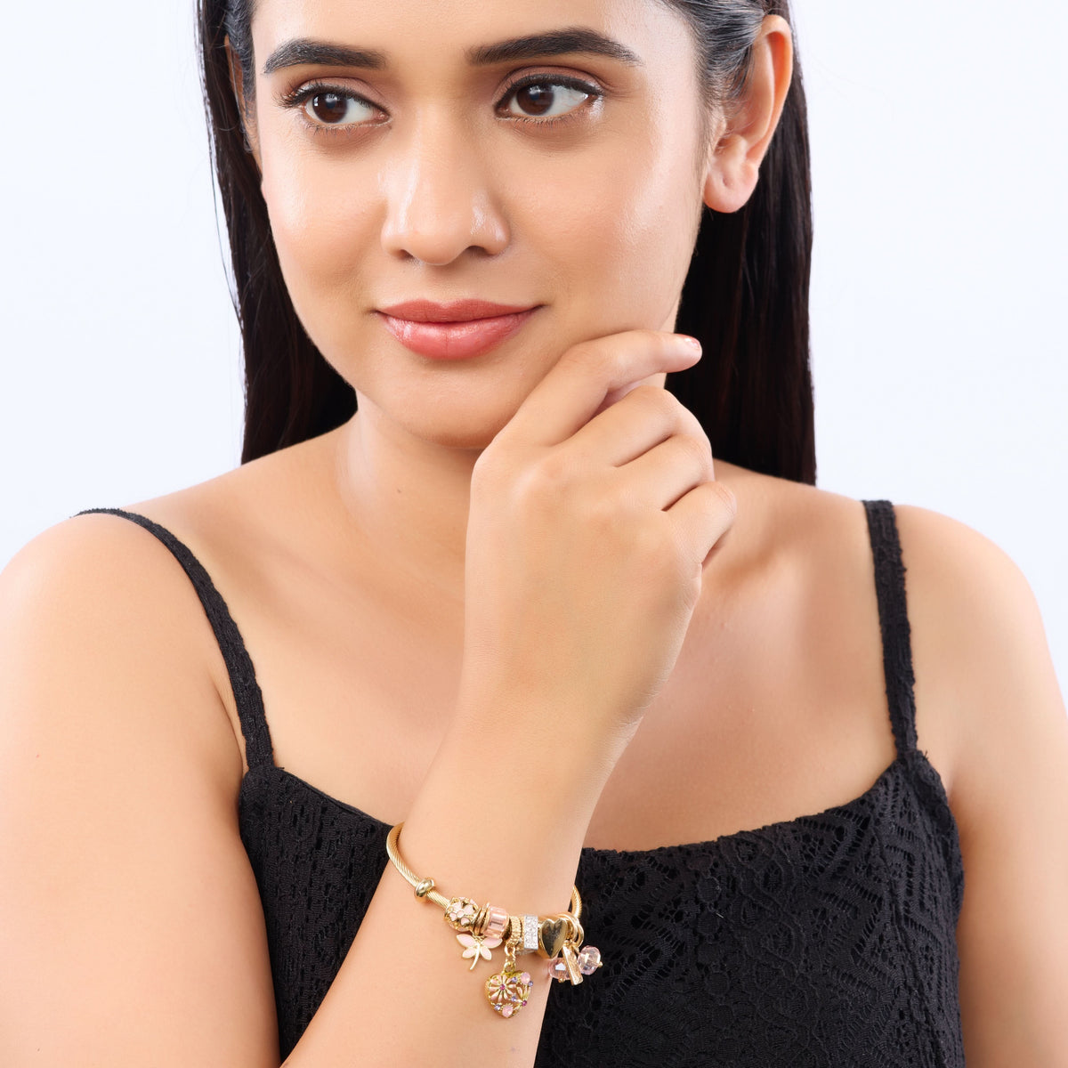 18K Gold Plated, Vacation Heart Classic Bracelet For Women| Anti Tarnish