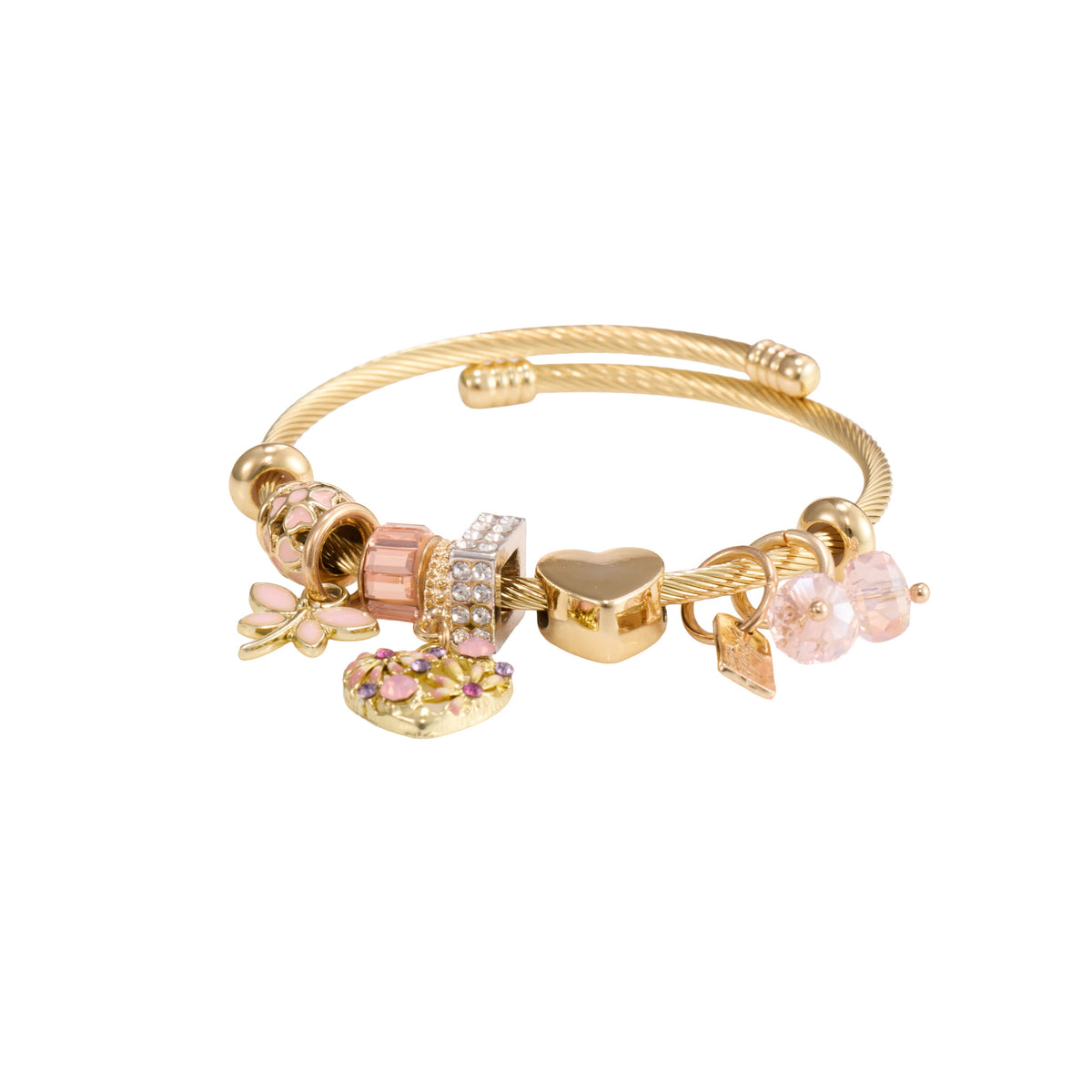 18K Gold Plated, Vacation Heart Classic Bracelet For Women| Anti Tarnish