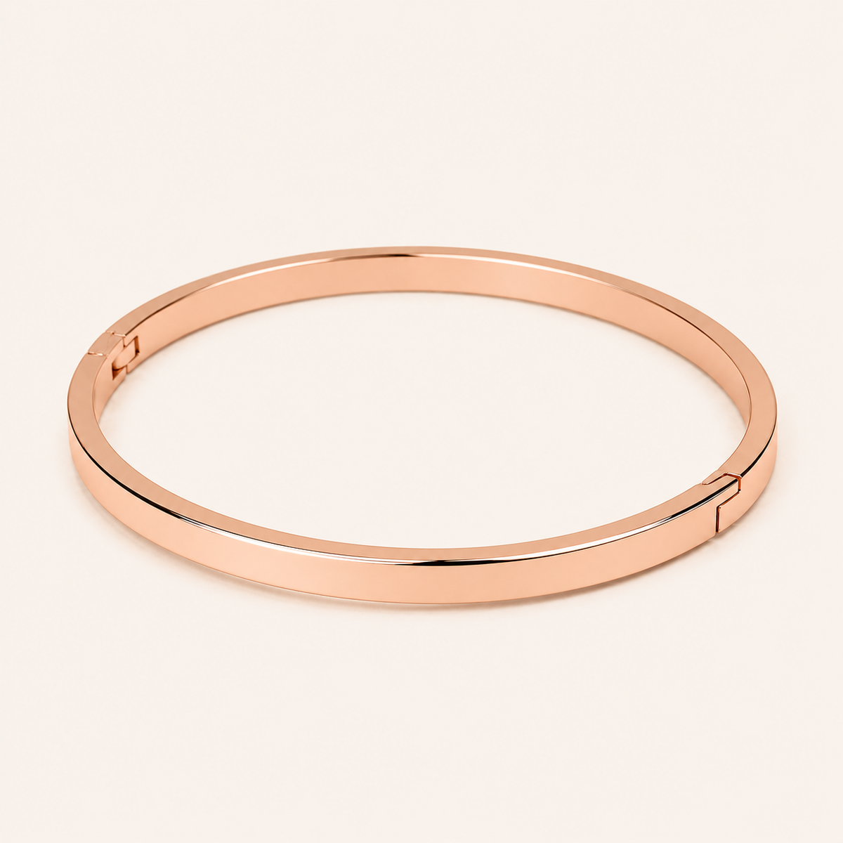 Minimal Rose Gold Bangle