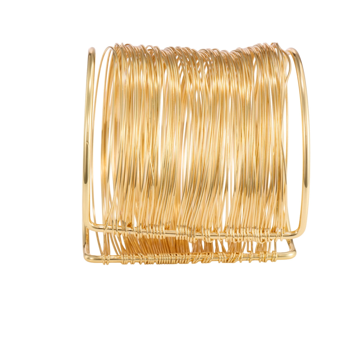 18K Gold Plated, Royal Layered Wire Cuff For Women| Anti Tarnish