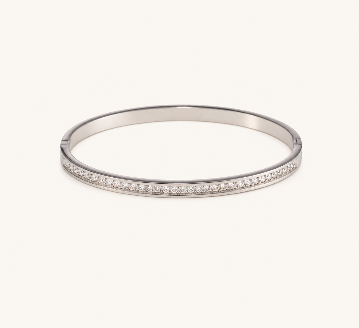 18K Gold Plated, Rose Gold Luxe Solid Bangle For Women| Anti Tarnish