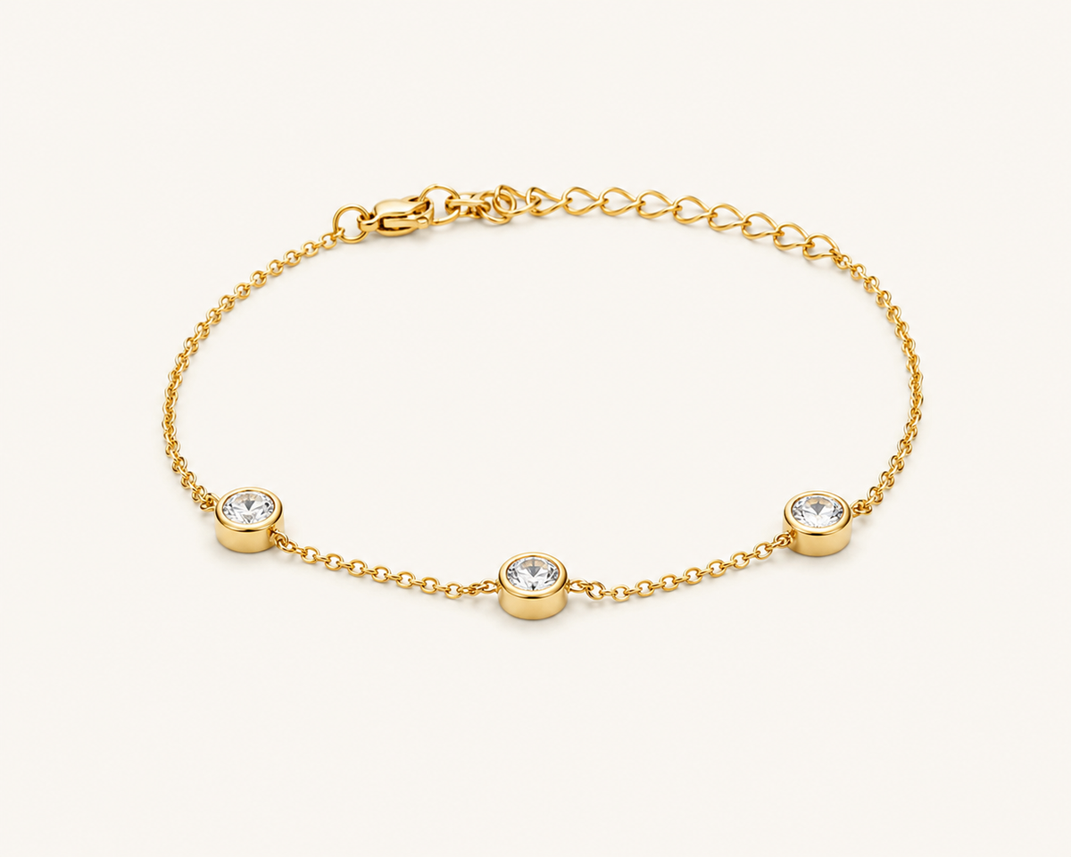 Heart Design Gold Bracelet