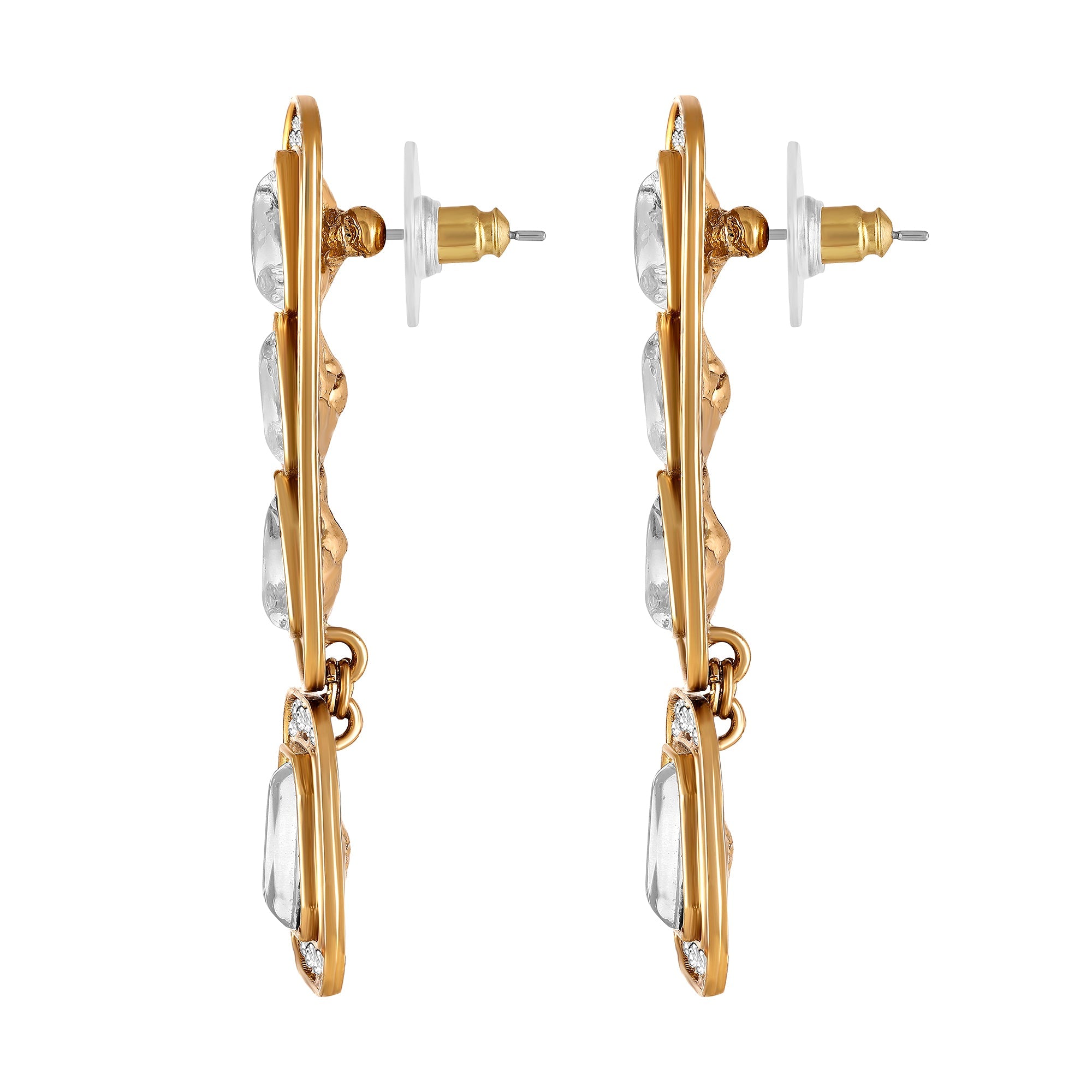 Gold Plated Kundan Earrings