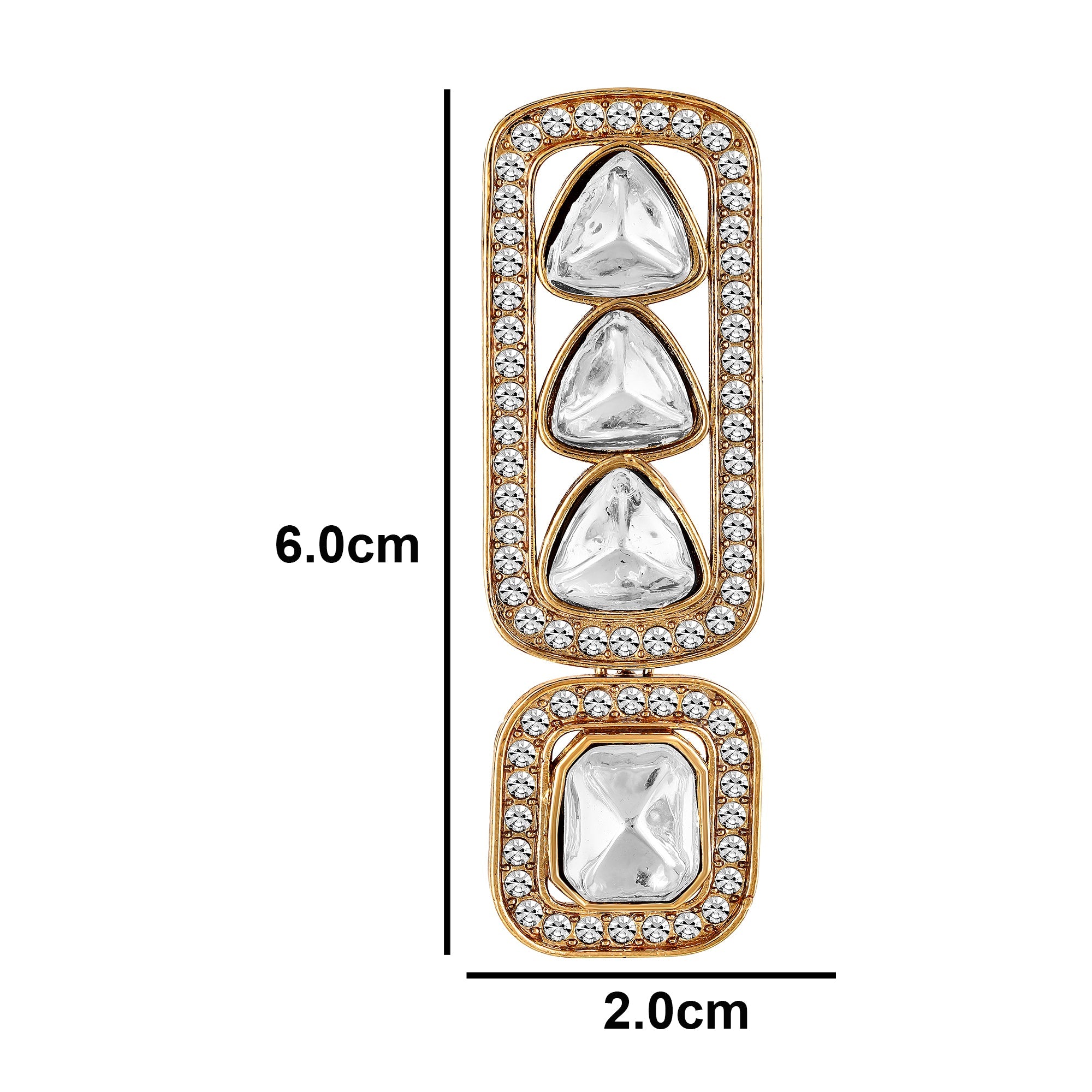 Gold Plated Kundan Earrings