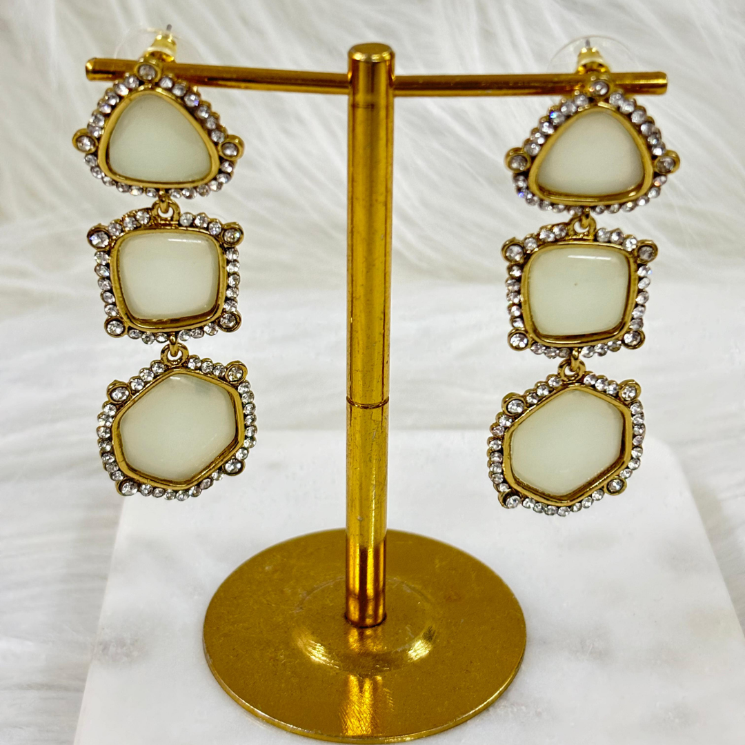 Gold Plated Geometric Earrings