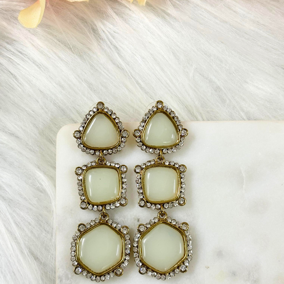 Gold Plated Geometric Earrings