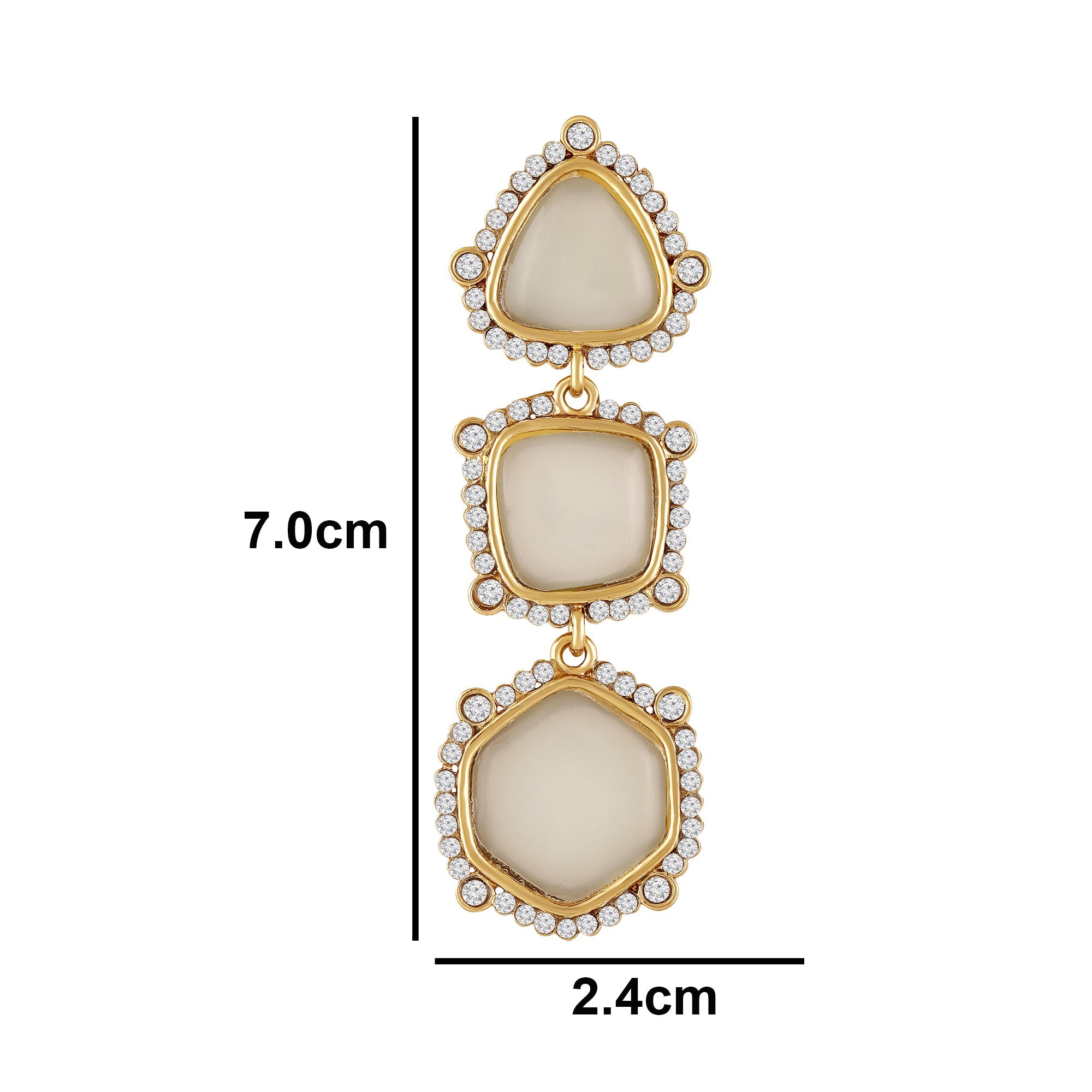 Gold Plated Geometric Earrings