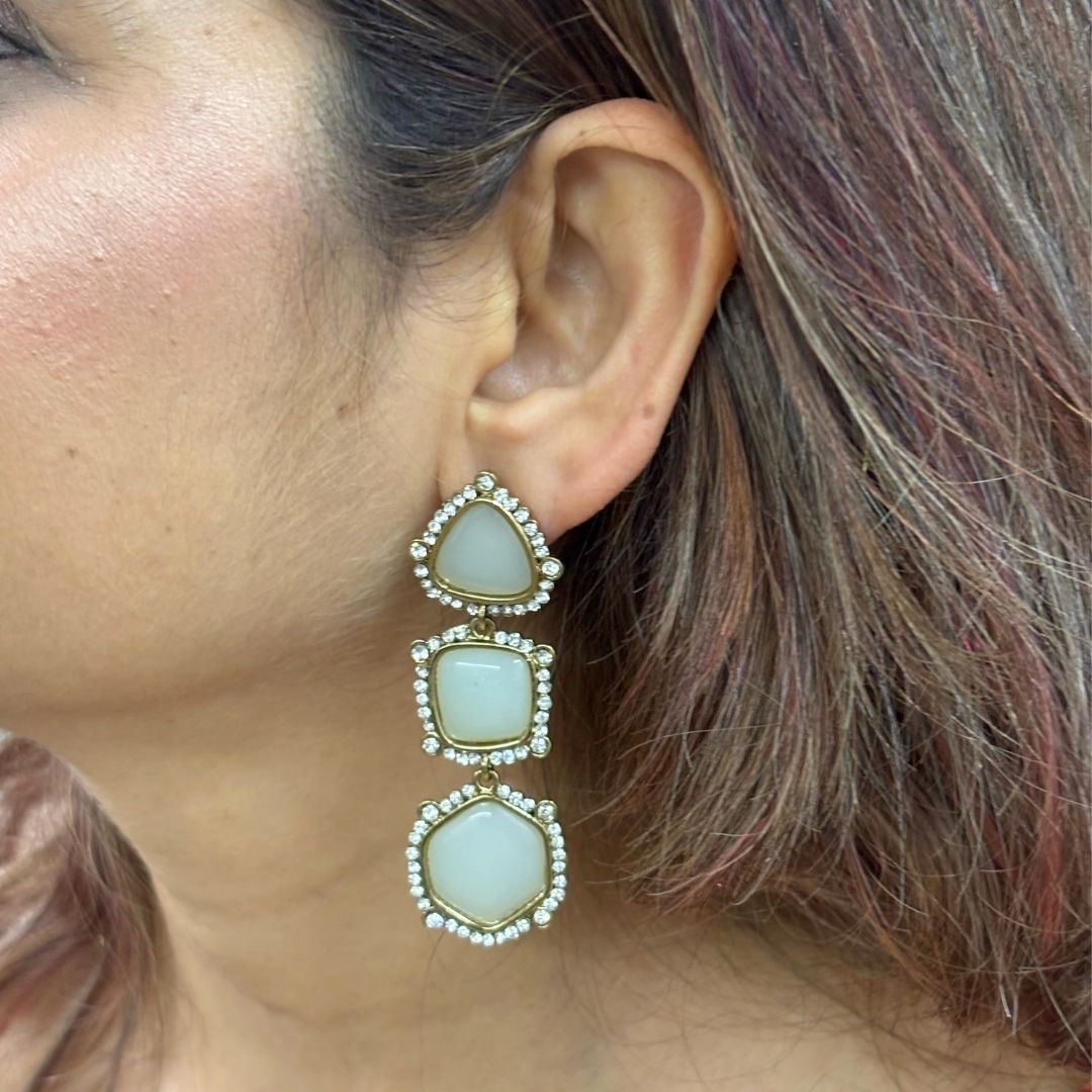 Gold Plated Geometric Earrings