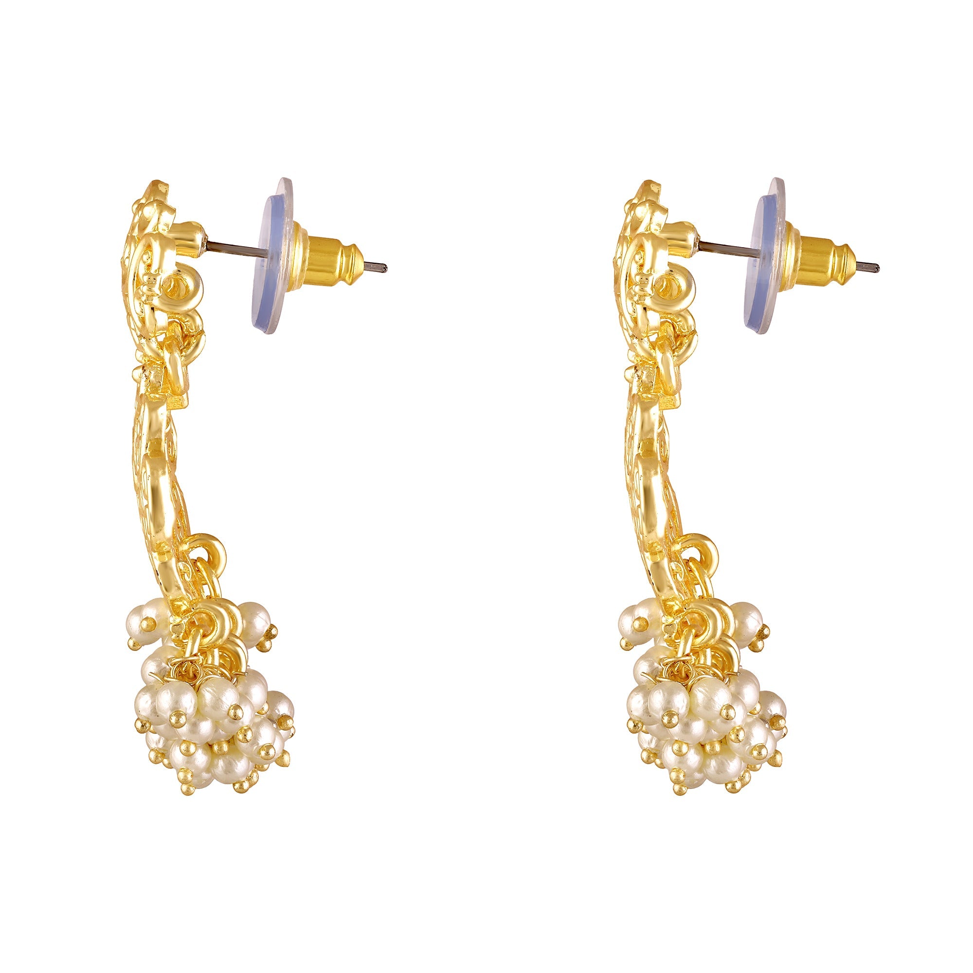 Gold Plated Filigree Earrings