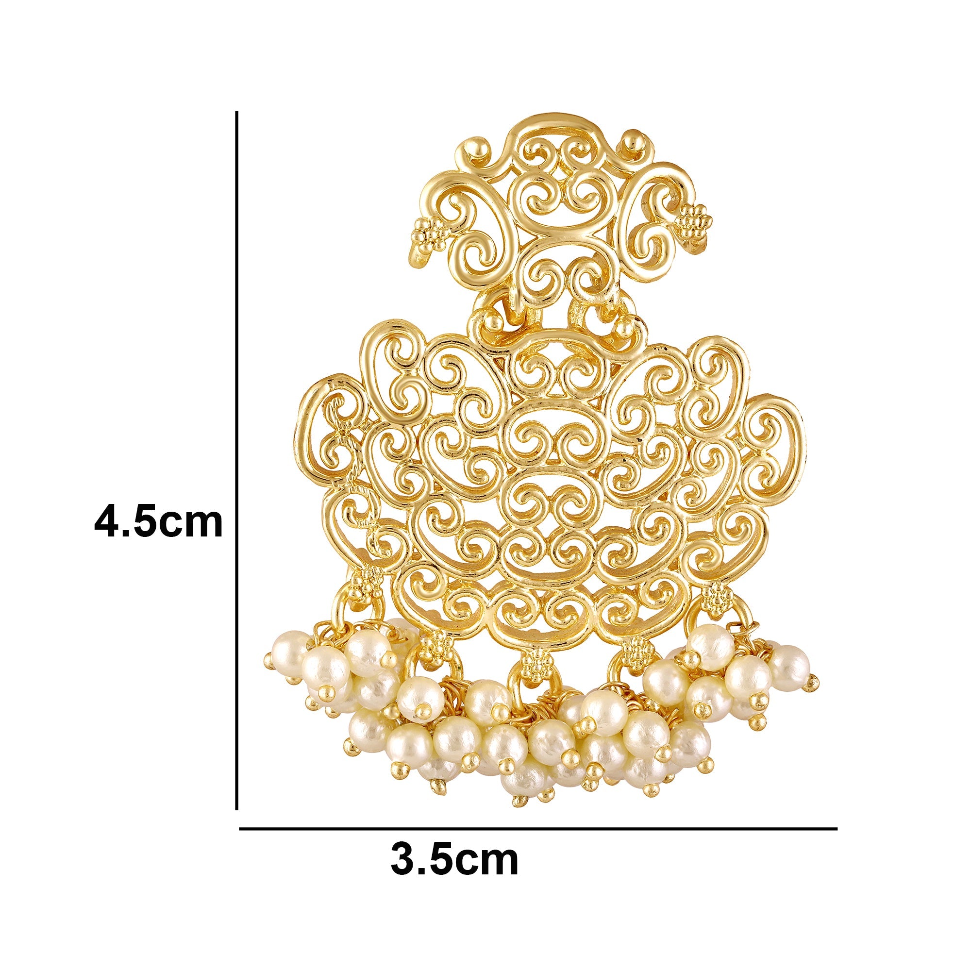 Gold Plated Filigree Earrings