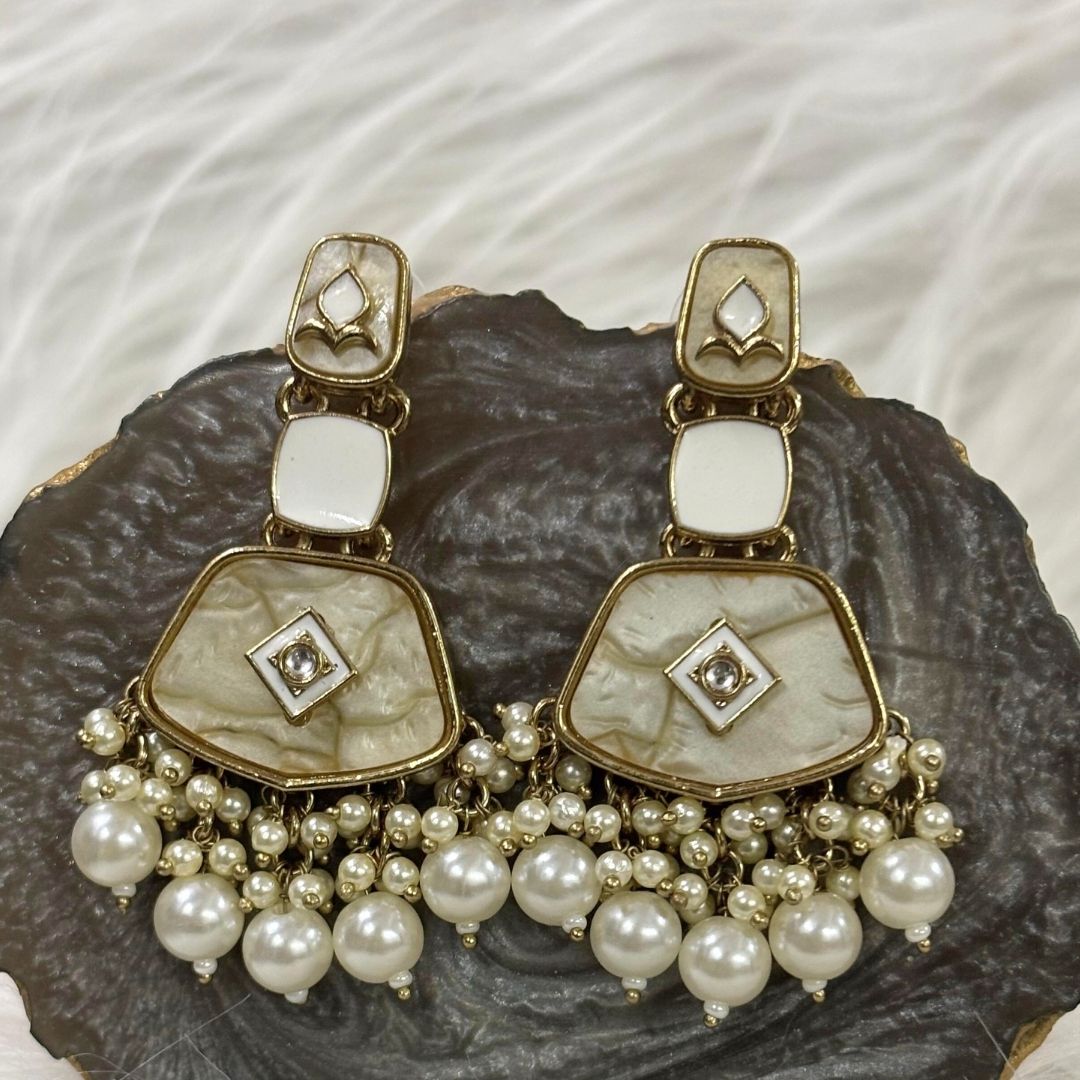 Gold Plated Kundan Earrings