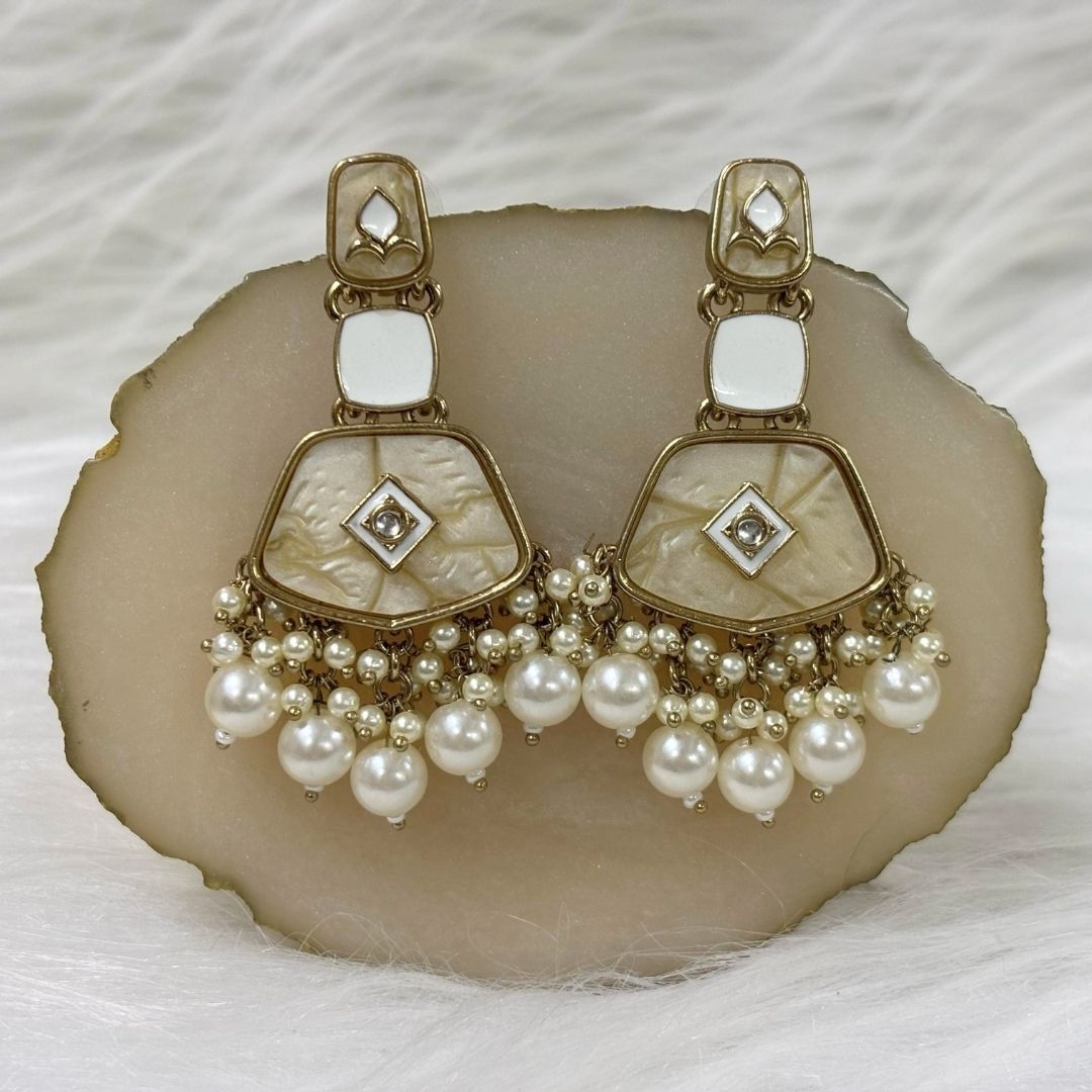 Gold Plated Kundan Earrings