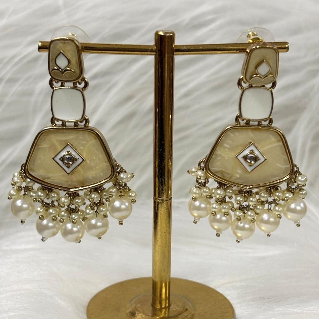 Gold Plated Kundan Earrings
