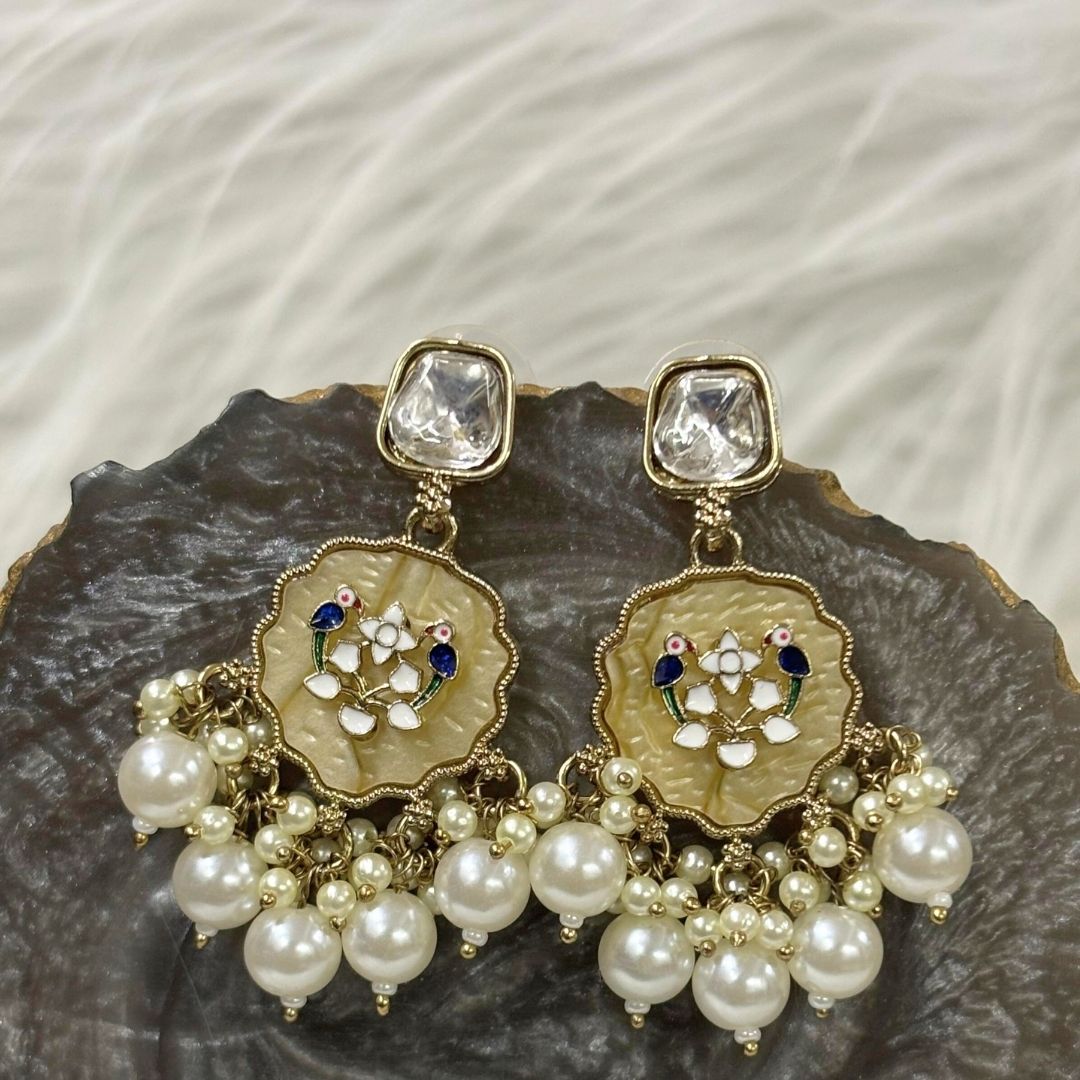 Gold Plated Kundan Earrings