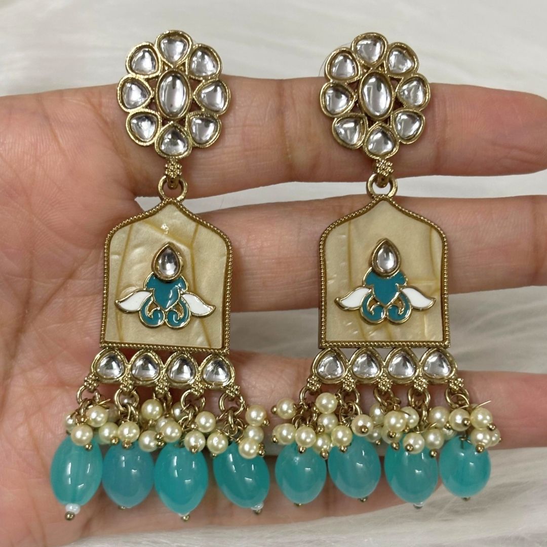 Gold Plated Kundan Earrings