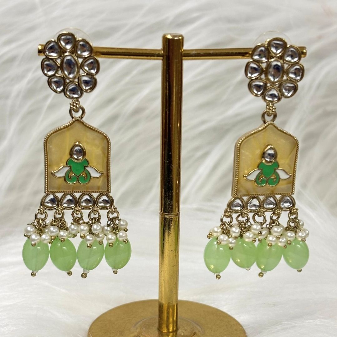 Gold Plated Kundan Earrings
