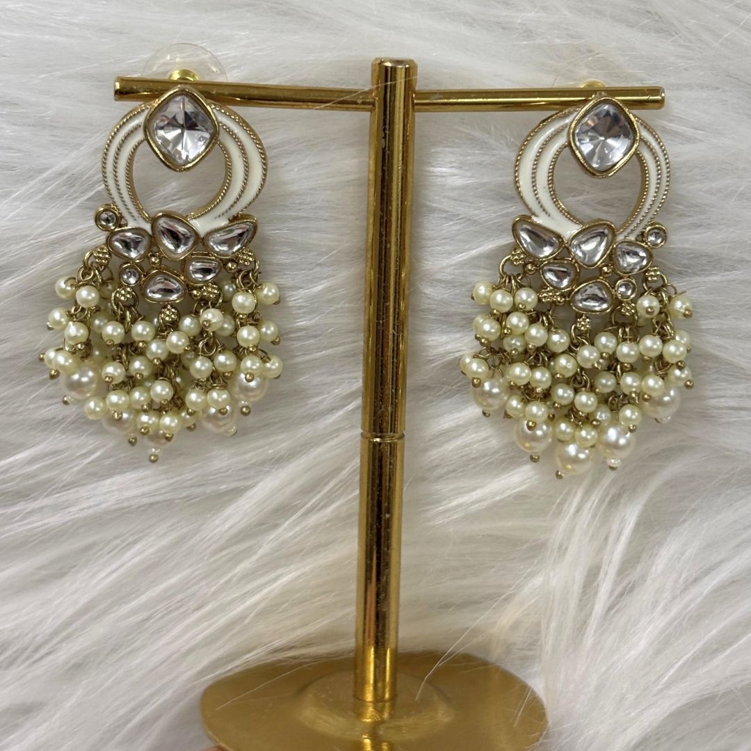 Gold Plated Kundan Earrings