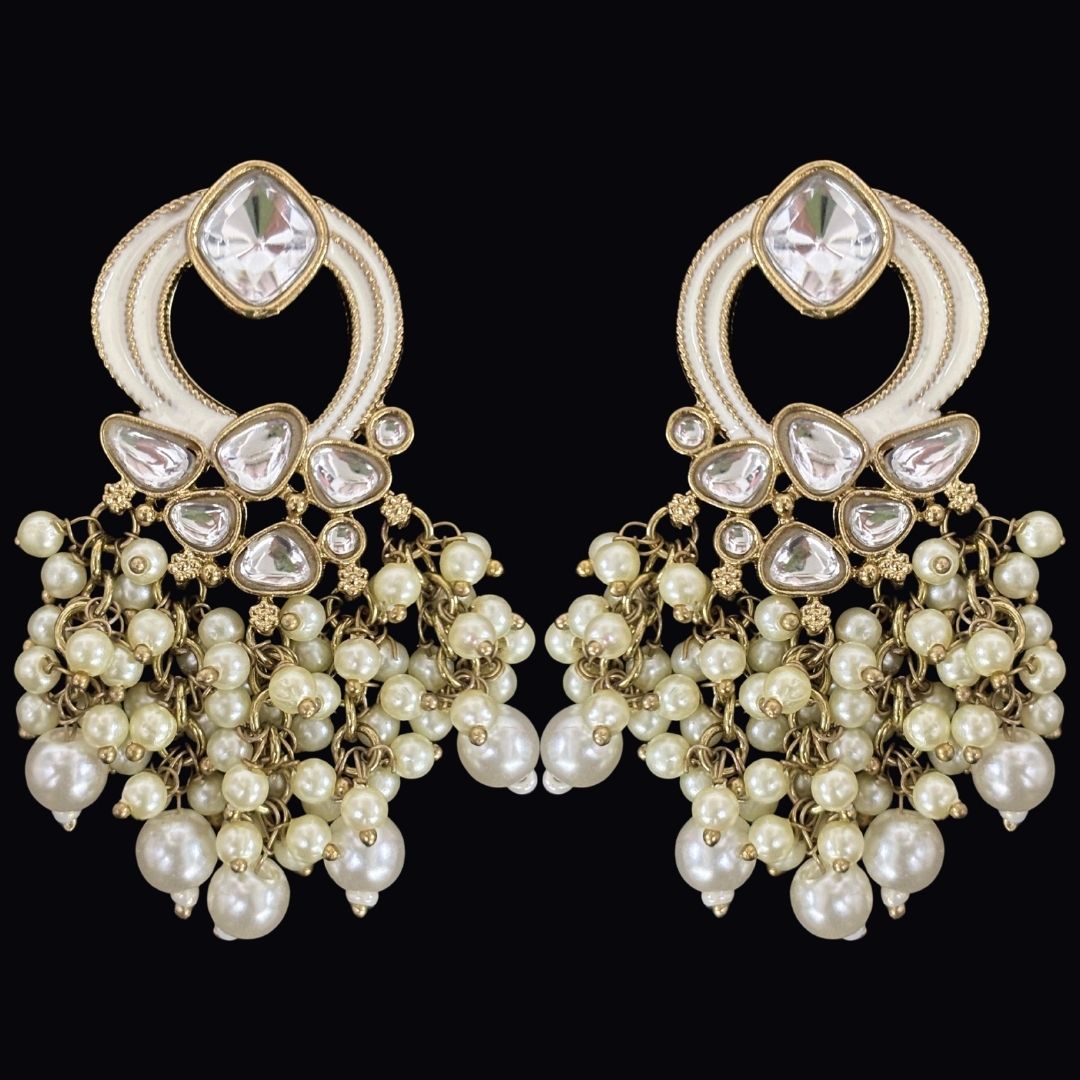 Gold Plated Kundan Earrings