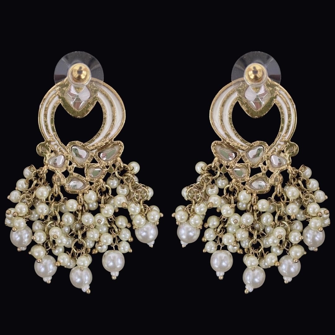 Gold Plated Kundan Earrings