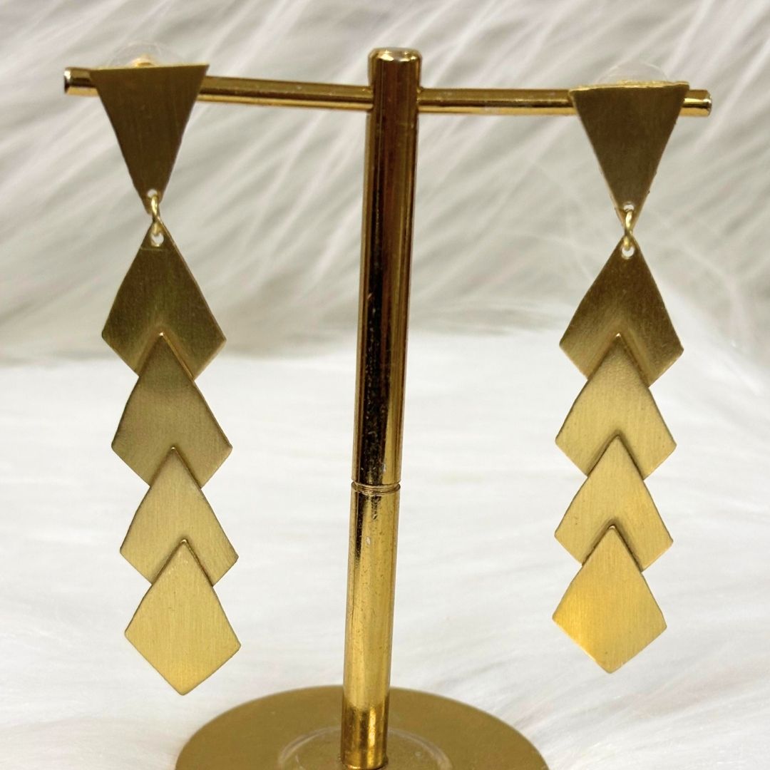 Gold Plated Geometric Earrings