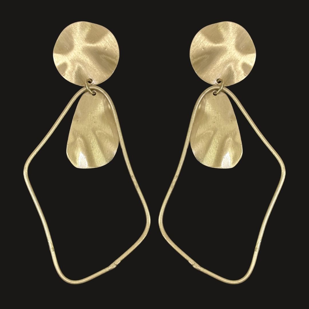 Gold Plated Geometric Earrings