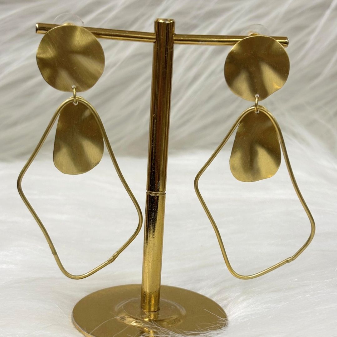 Gold Plated Geometric Earrings