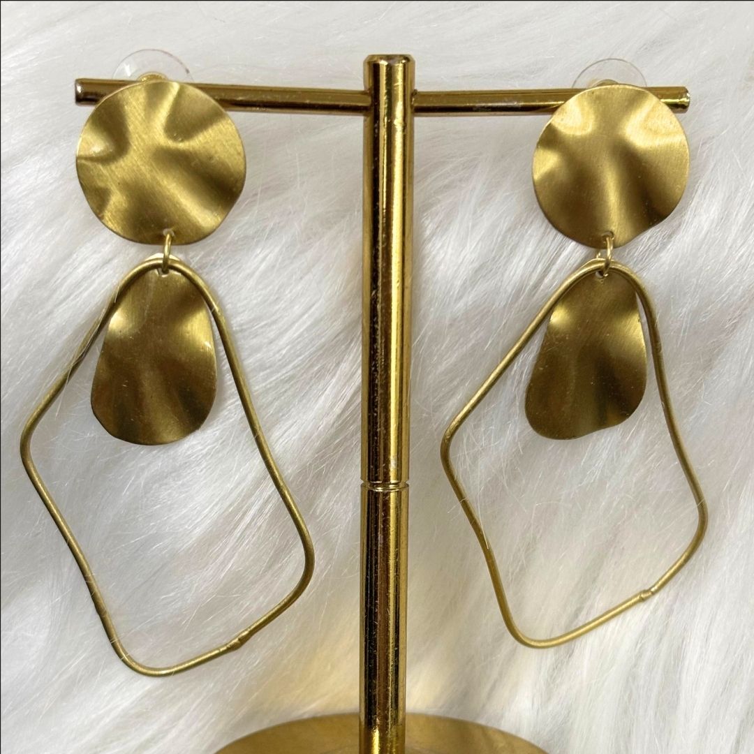 Gold Plated Geometric Earrings