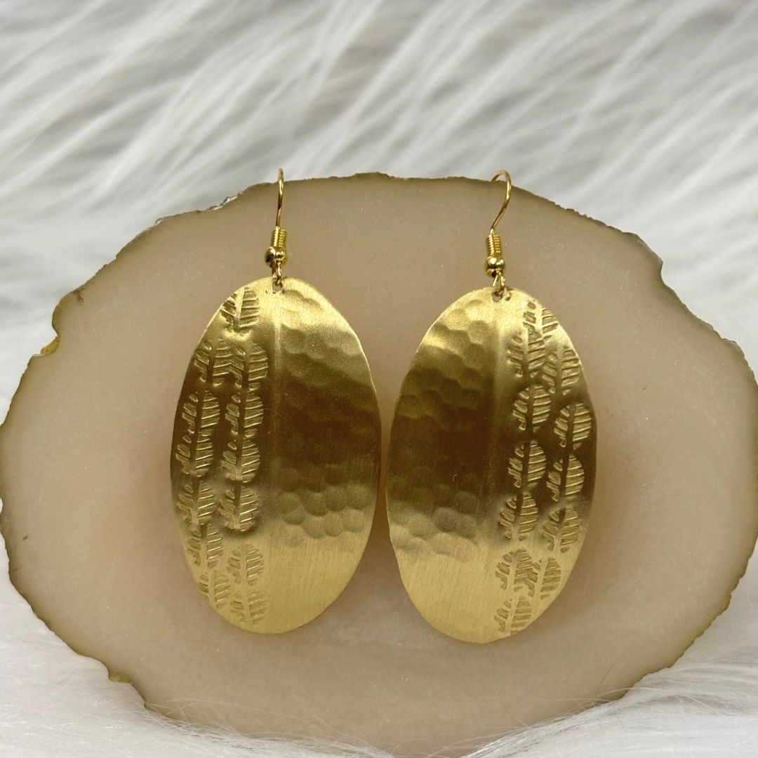 Gold Plated Statement Earrings