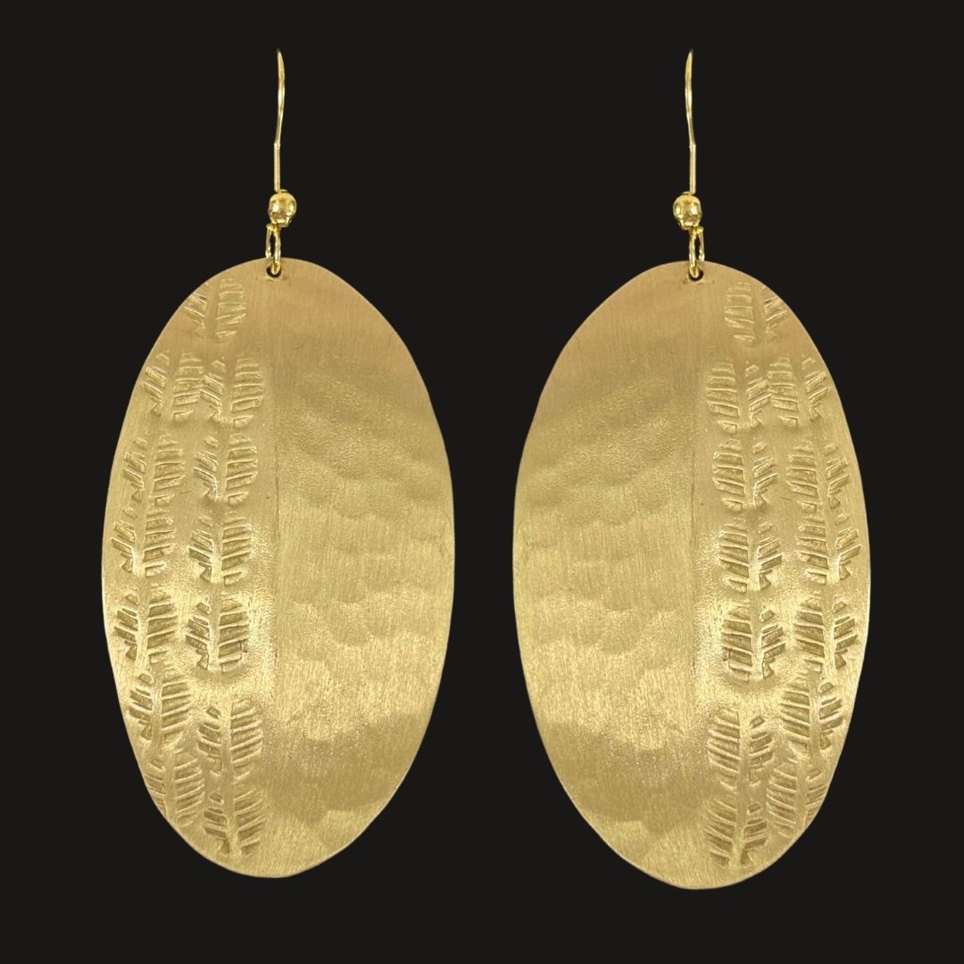 Gold Plated Statement Earrings