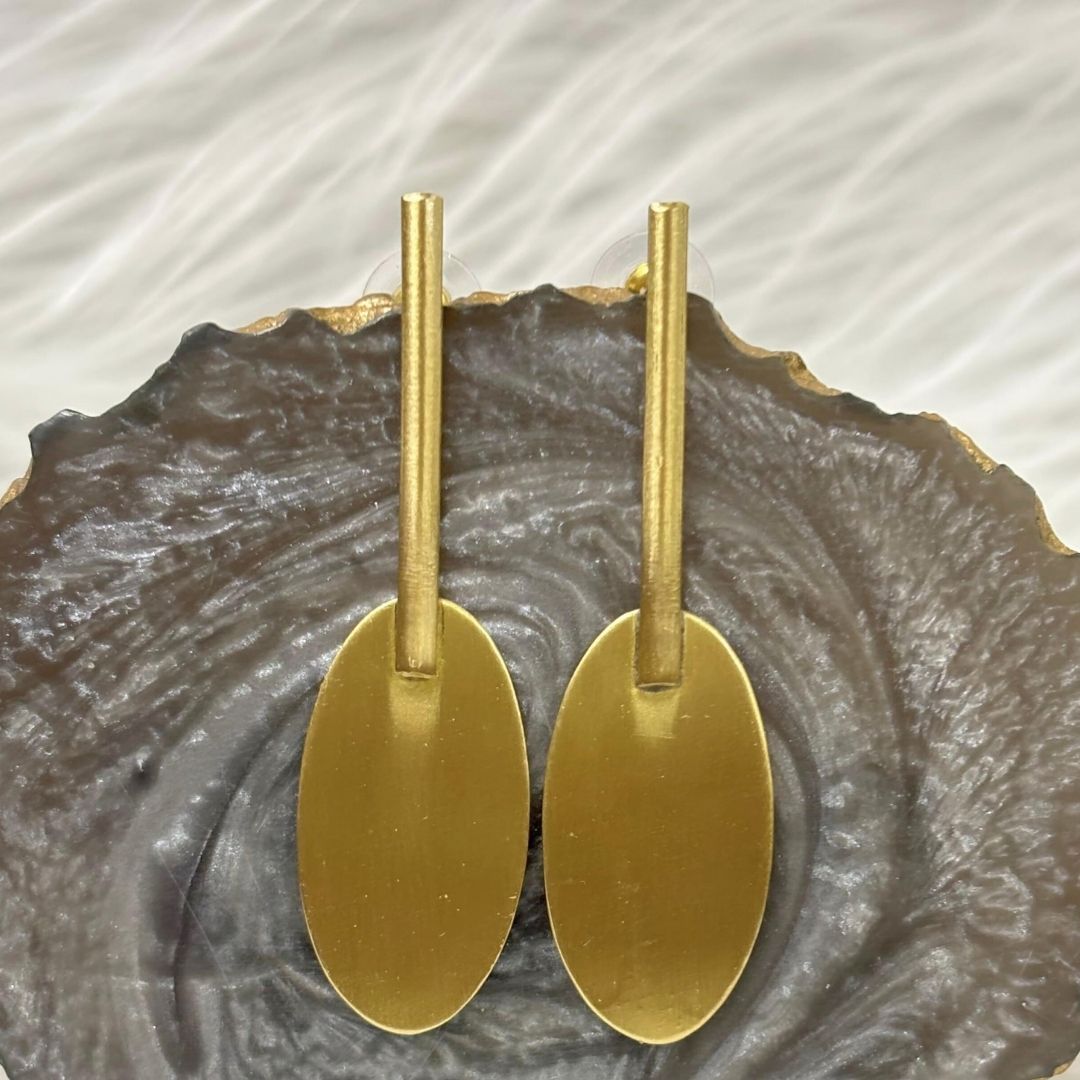 Gold Plated Statement Earrings