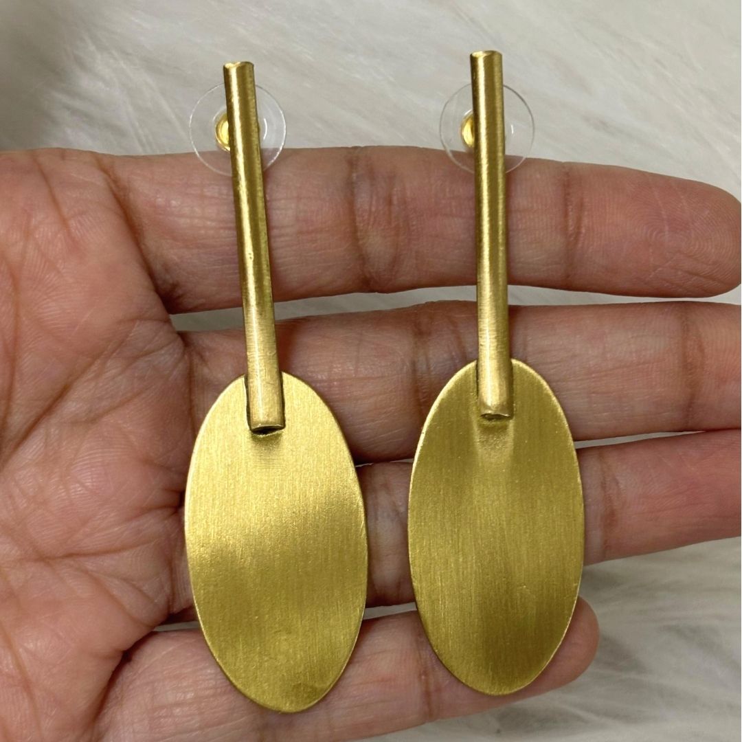 Gold Plated Statement Earrings