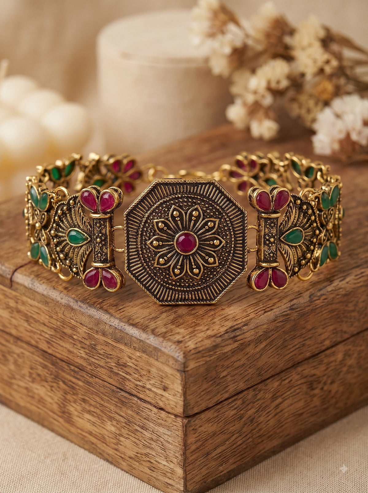 Antique Designer Ethnic Adjustable Bracelet for Women