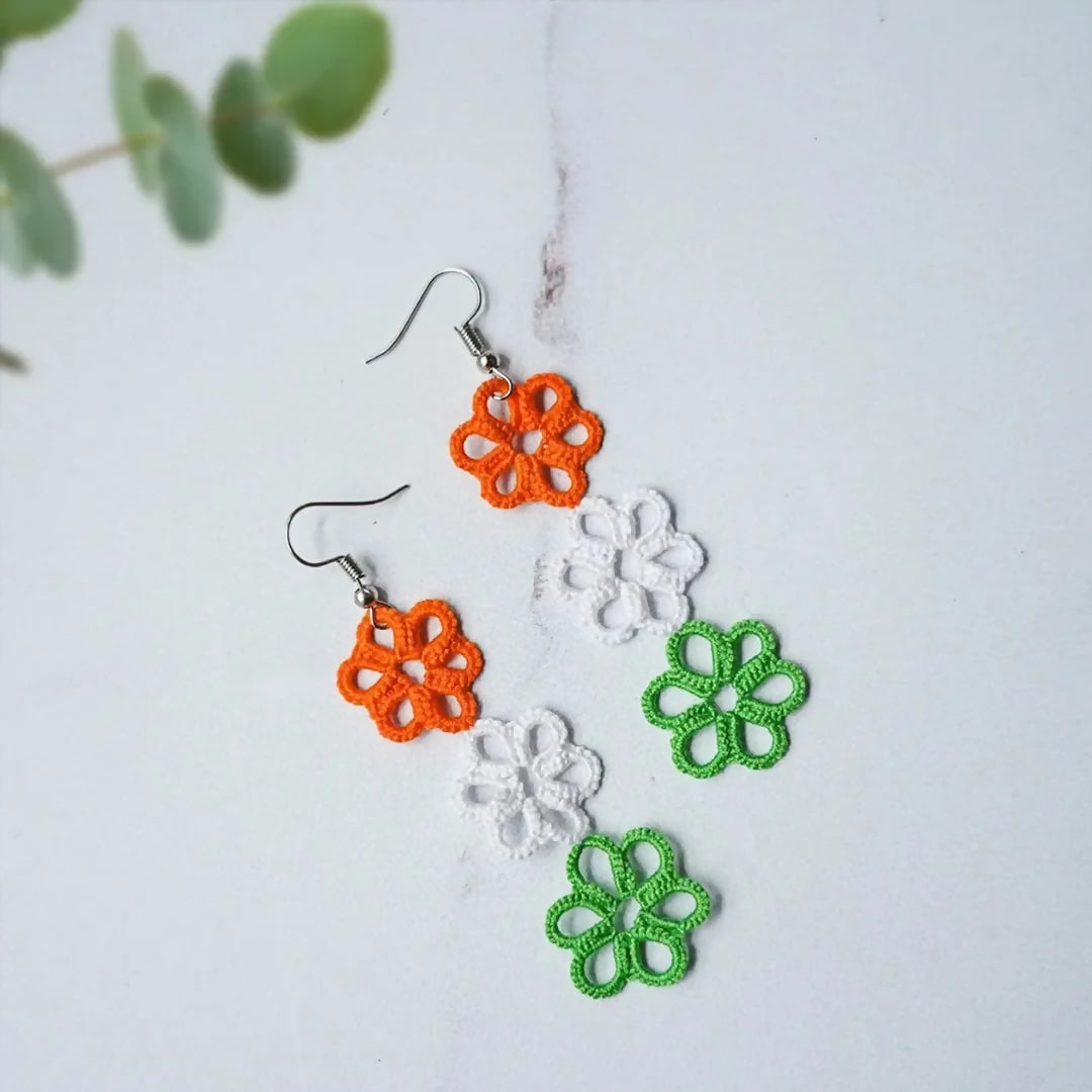 Tricolor Earrings