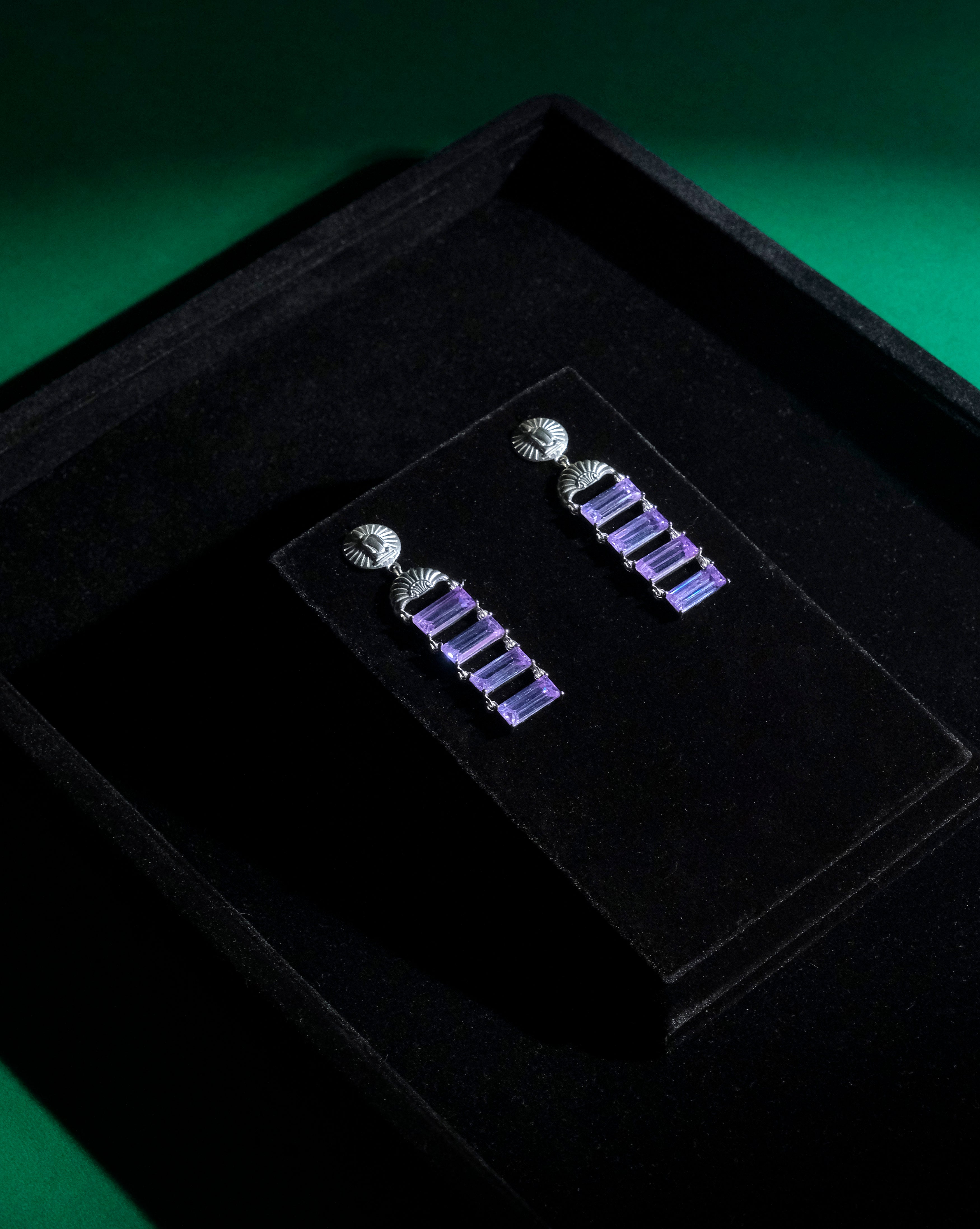 MARINE TREASURE EARRINGS (Purple)