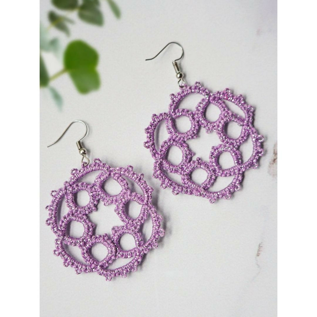 Violet Glimmer Earrings