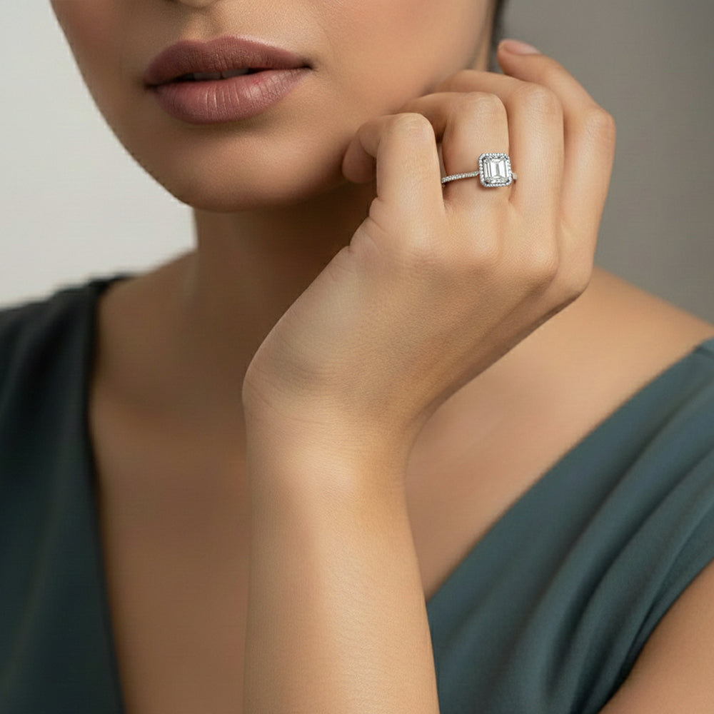 Celeste Radiance Solitaire Ring