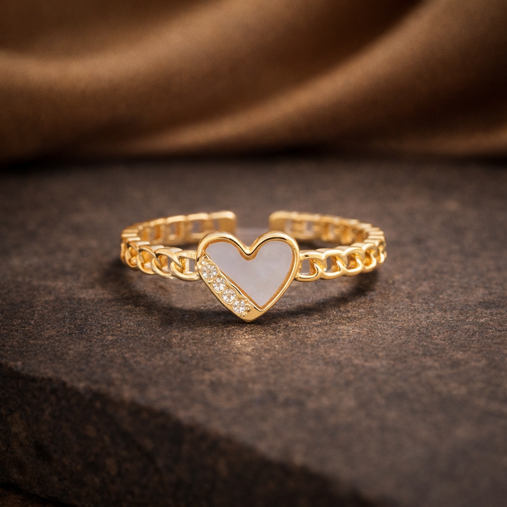 Elegant Heart Ring for Women & Girls ??Adjustable Fashion Jewellery