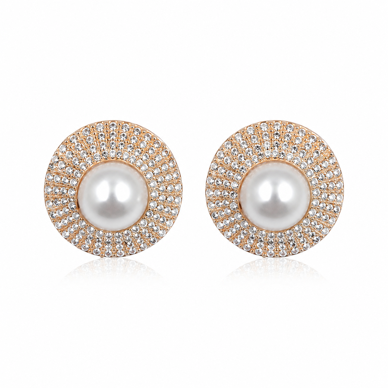 Classic Pearl Halo Earrings