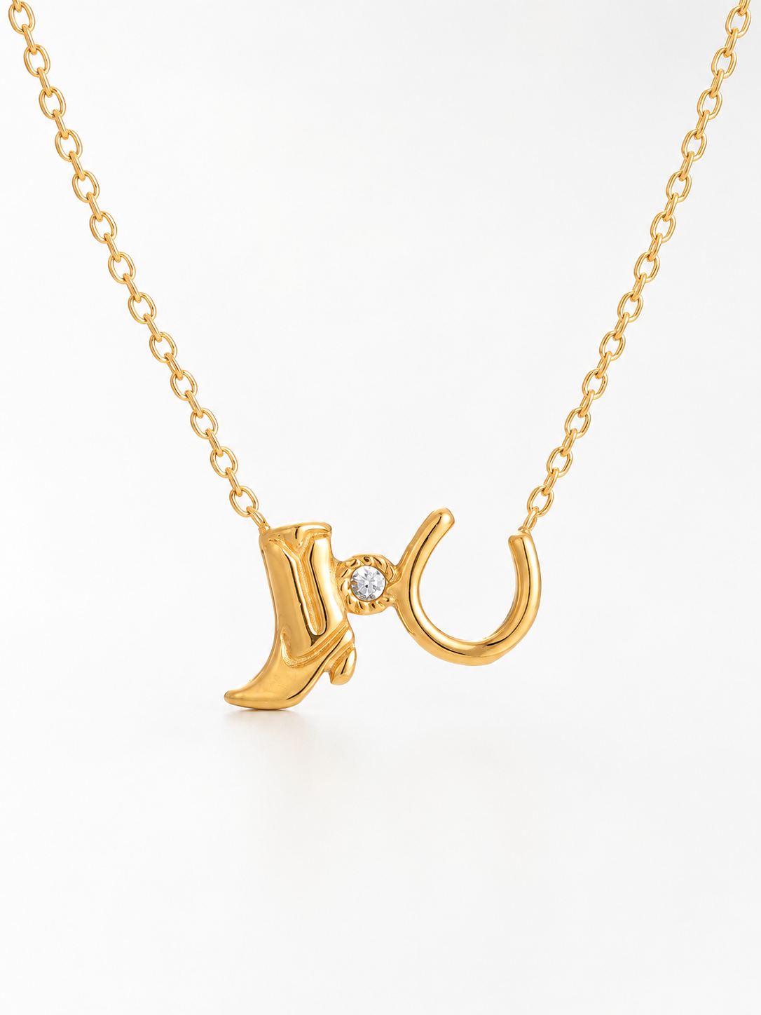 18k gold-plated gold charm pendant necklace �? dainty gold charm pendant, anti-tarnish and waterproof for everyday, casual and gifting.