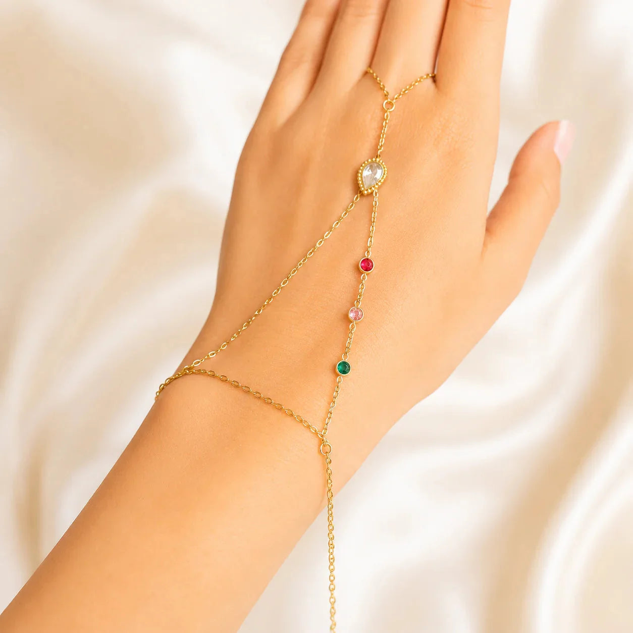 gold-plated-hand-harness-bracelet-for-women-crystal-multicolor-stone-hathphool-adjustable-hand-chain-bracelet